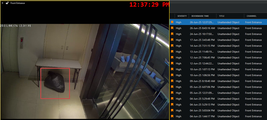 Solutions AICam Missing or Unattended Object Detection